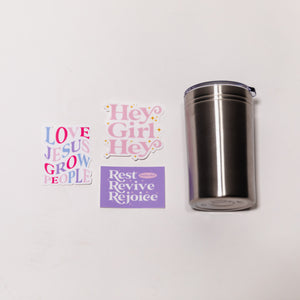 WoCo Travel Tumbler + Stickers