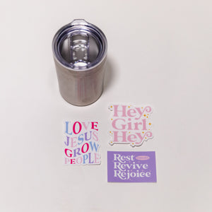 WoCo Travel Tumbler + Stickers