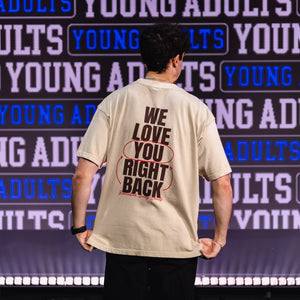 Young Adults Thank You For Loving Us First T-Shirt | French Oak