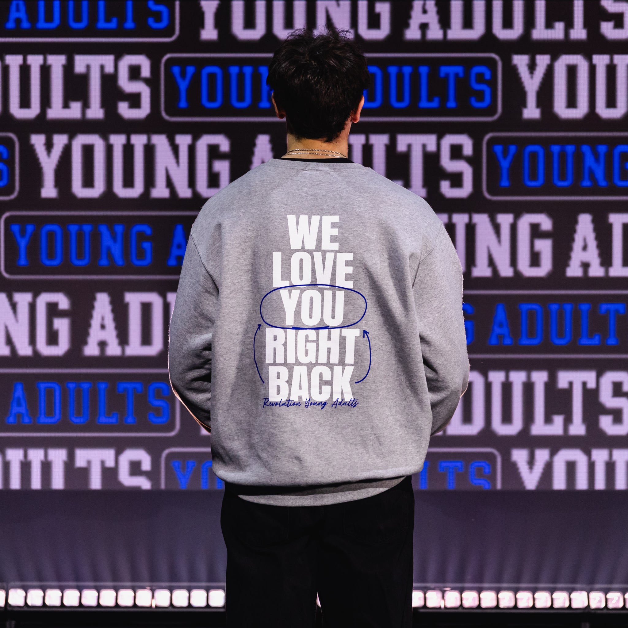 Young Adults Thank You For Loving Us First Sweatshirt