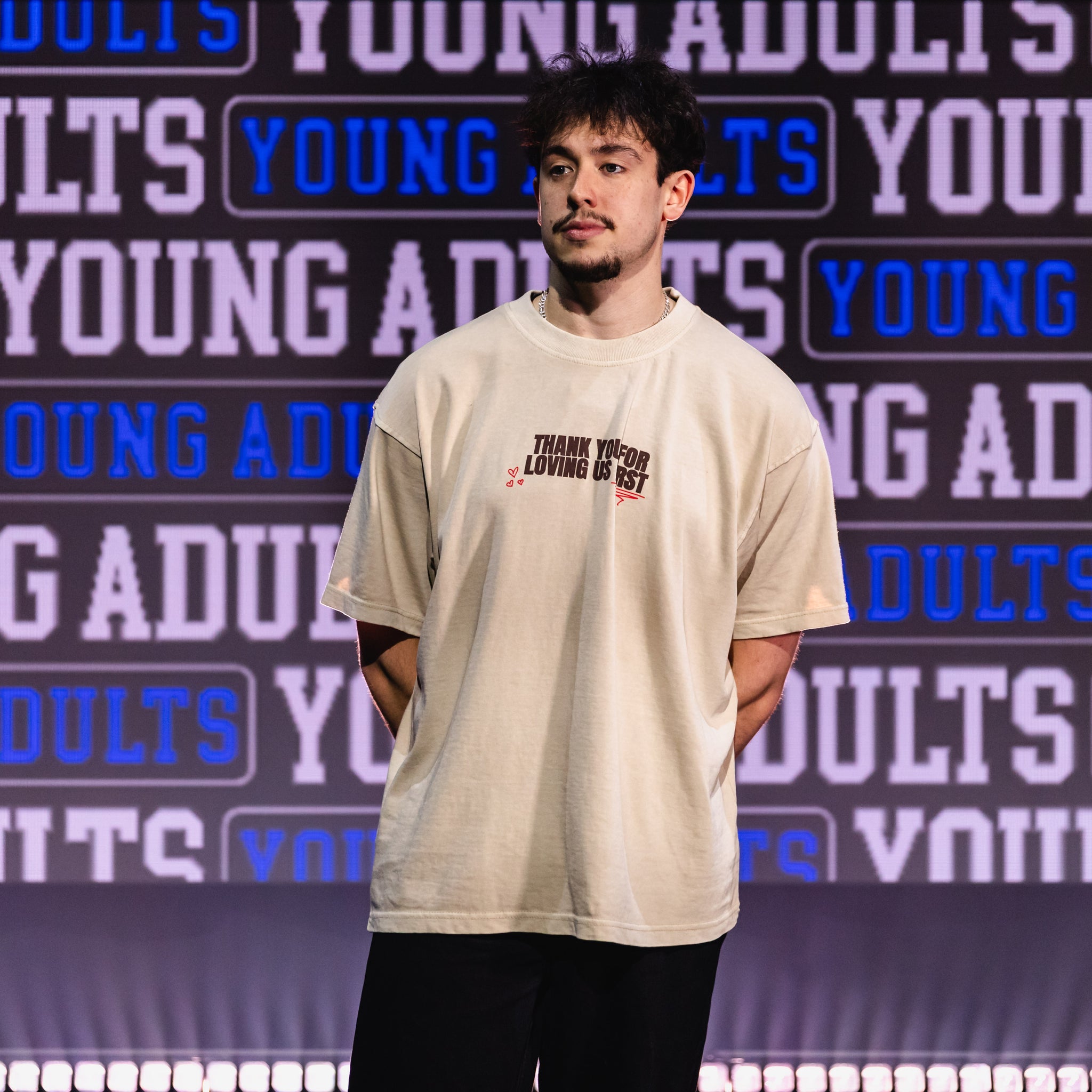 Young Adults Thank You For Loving Us First T-Shirt | French Oak
